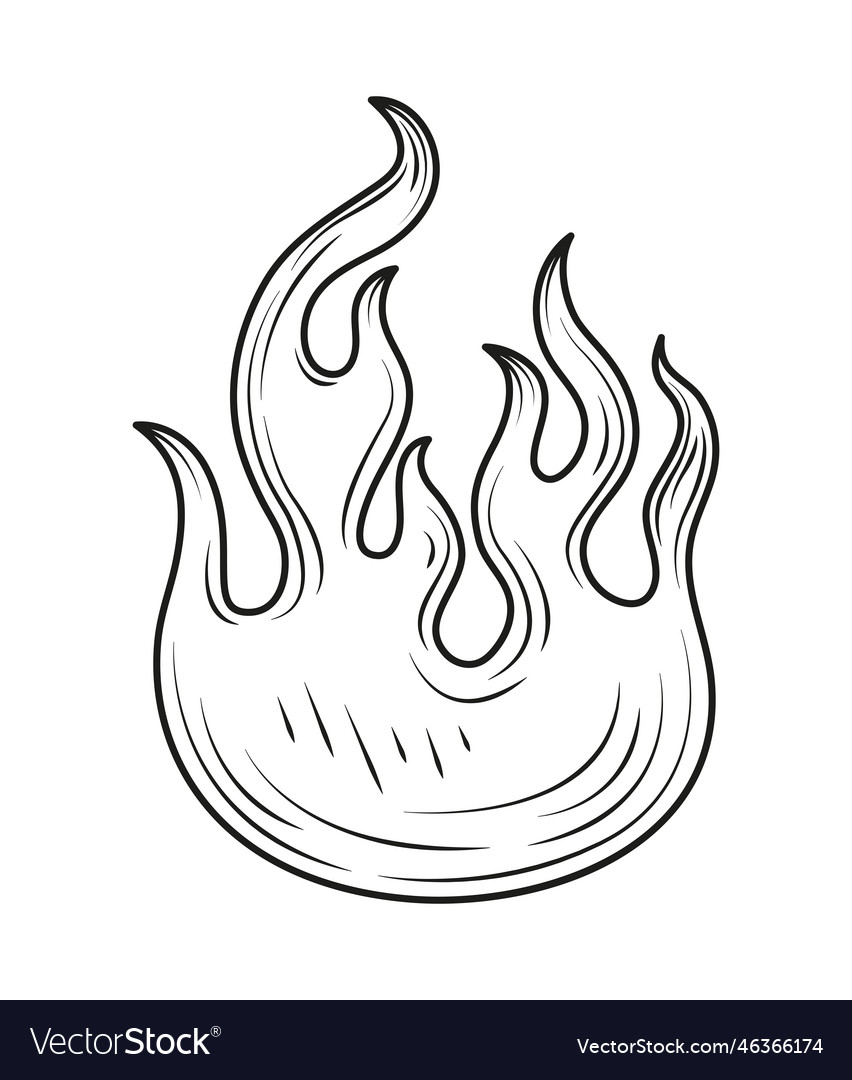 Premium Vector | Hand drawn fire tattoo template vector collection