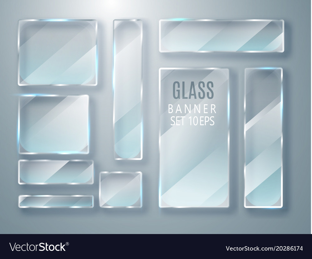 Glas transparente Platten modern