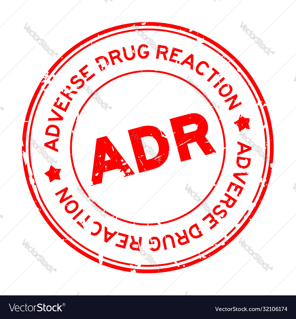 Grunge red ad abbreviation adverse drug