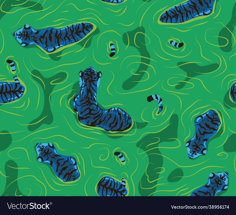 Striped Tiger Water Pattern