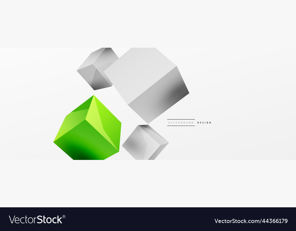 3d cubes abstract background composition Vector Image 3d cubes abstract background composition