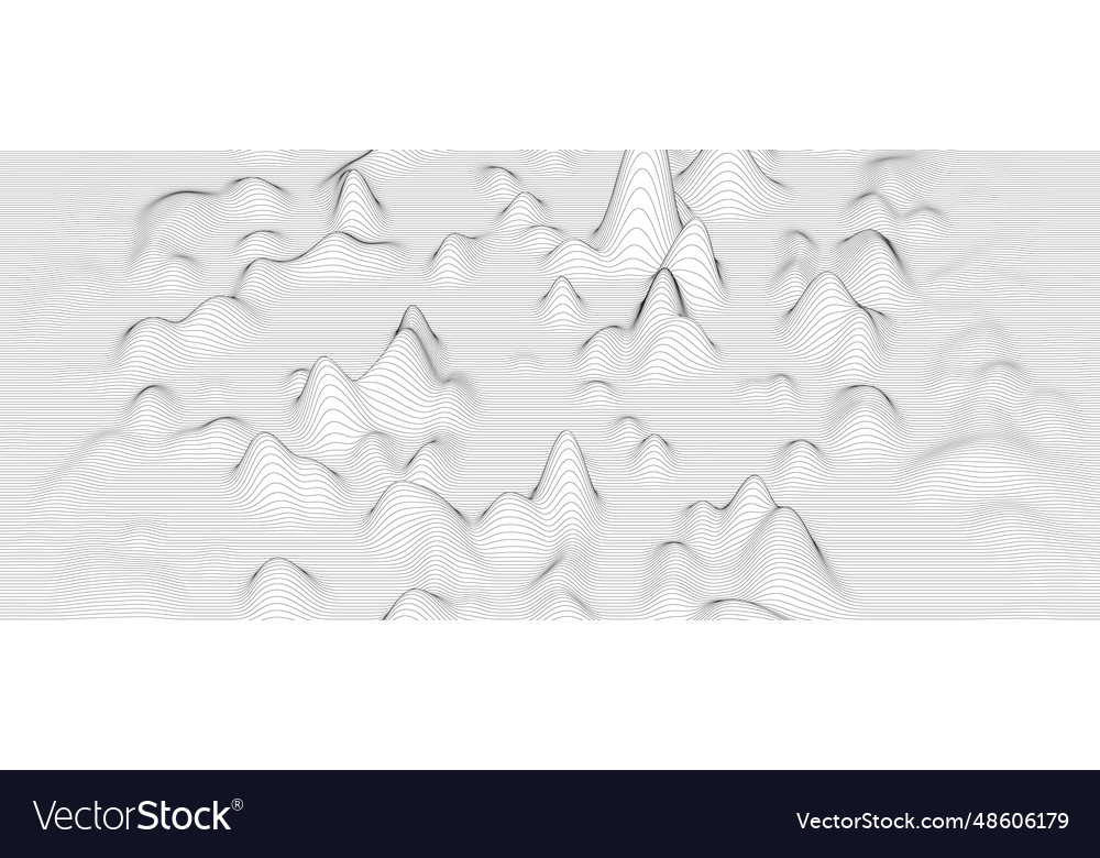 Abstract background with distorted line shapes vector image Abstract background with distorted line shapes