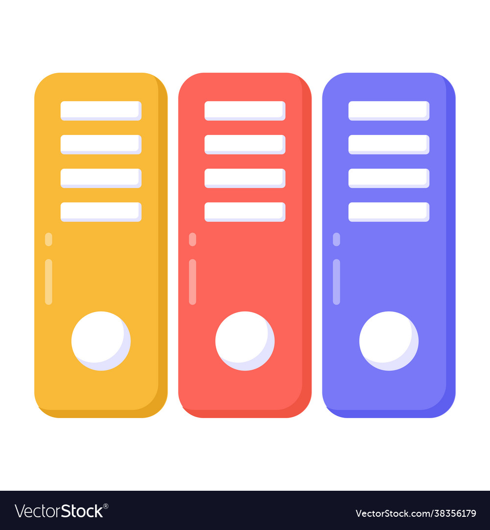 Binders Royalty Free Vector Image - VectorStock