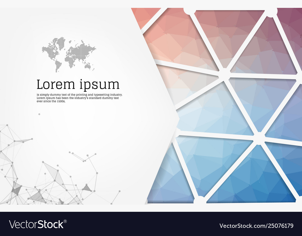 Modern geometry polygons design art for template