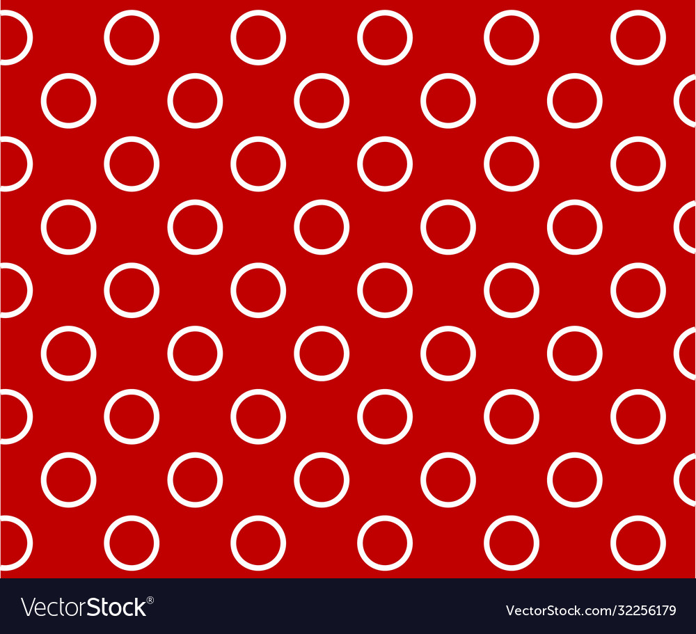 Red polka dots pattern colorful background vector image Red polka dots pattern colorful background