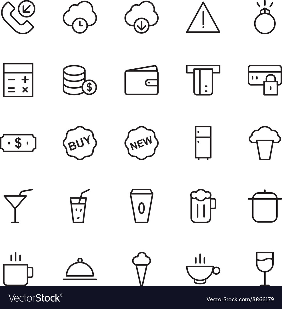 Web and user interface outline icons 5