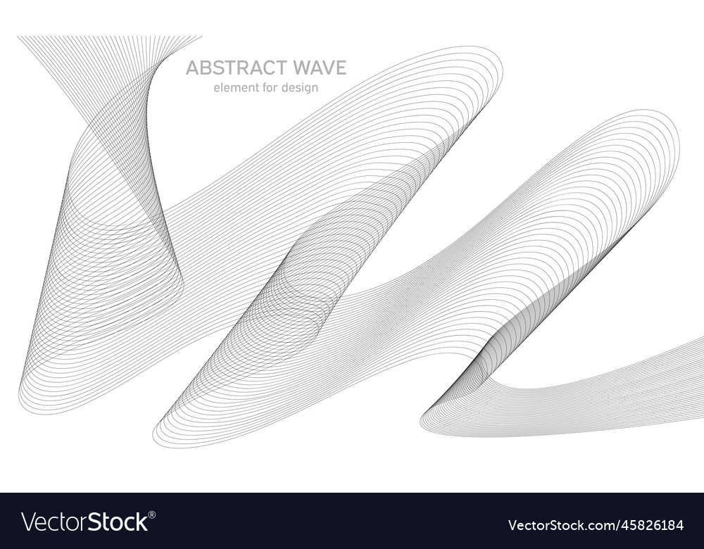 Abstract wave element for design digital vector image Abstract wave element for design digital