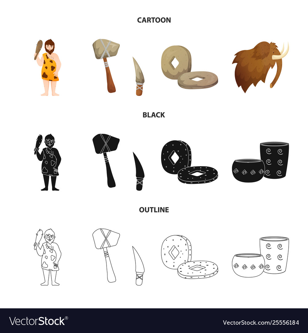 Isolated object evolution and neolithic icon vector image Isolated object evolution and neolithic icon