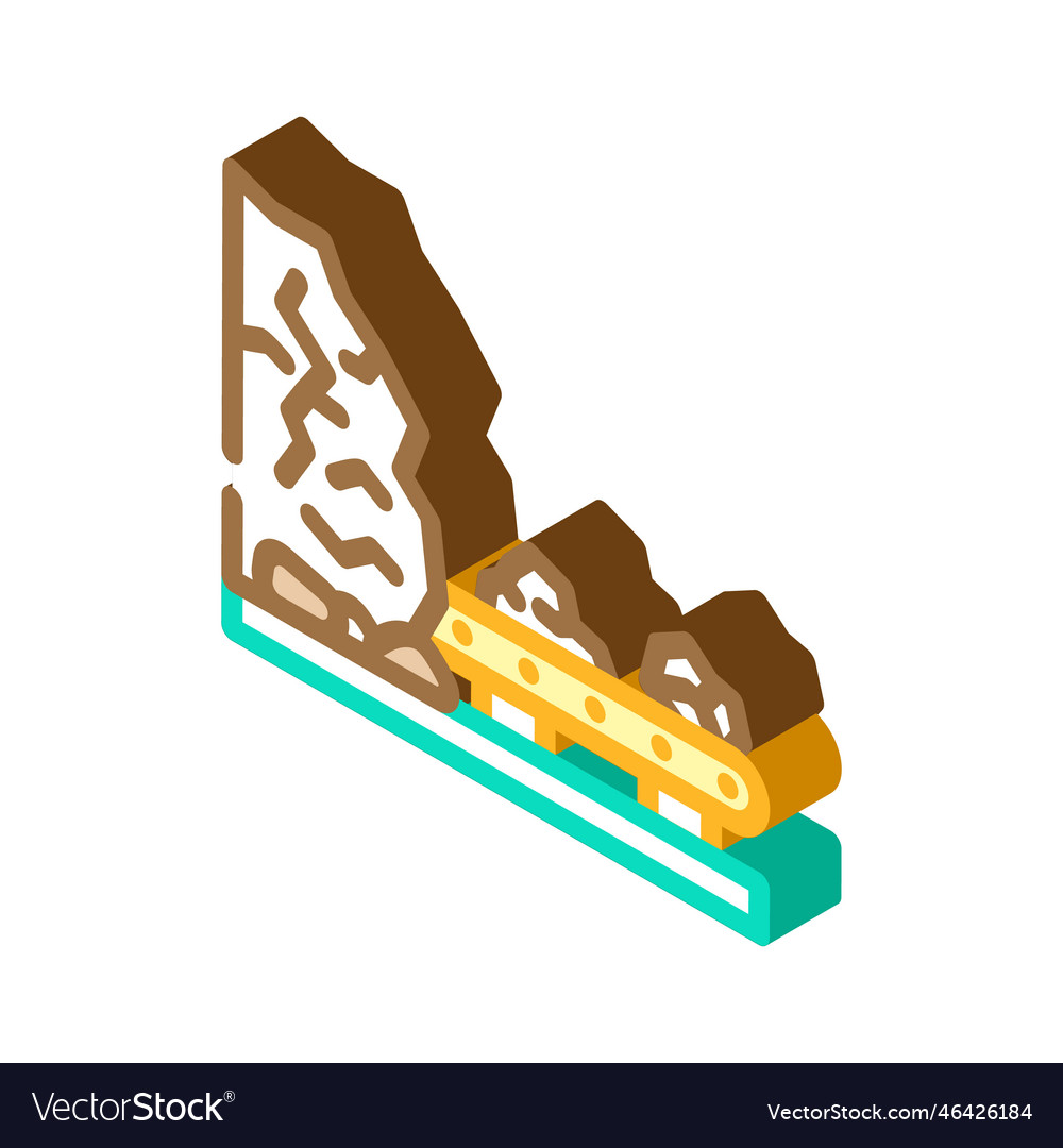 Underground Mining Copper Production Isometric Vector Image Underground Mining Copper Production Isometric Vector Image