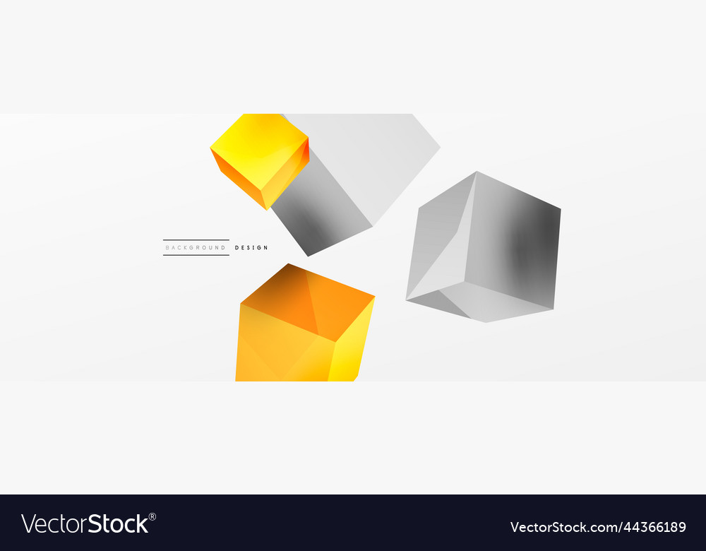 3d cubes abstract background composition Vector Image 3d cubes abstract background composition