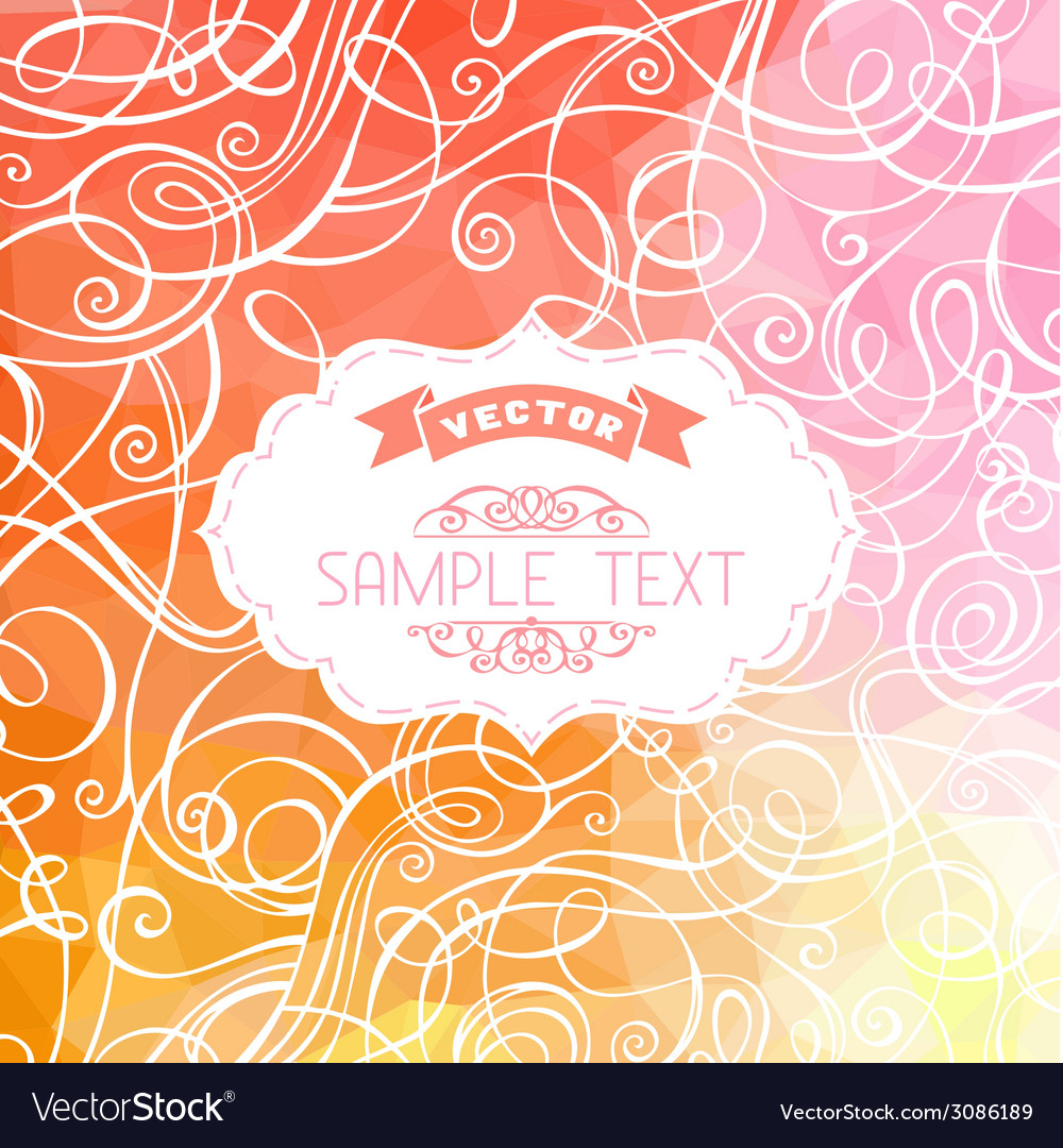 Abstract triangles background
