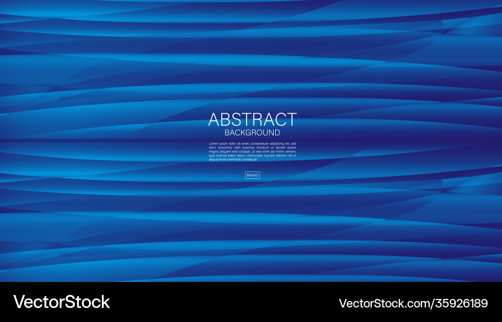 Blue abstract background wave Royalty Free Vector Image