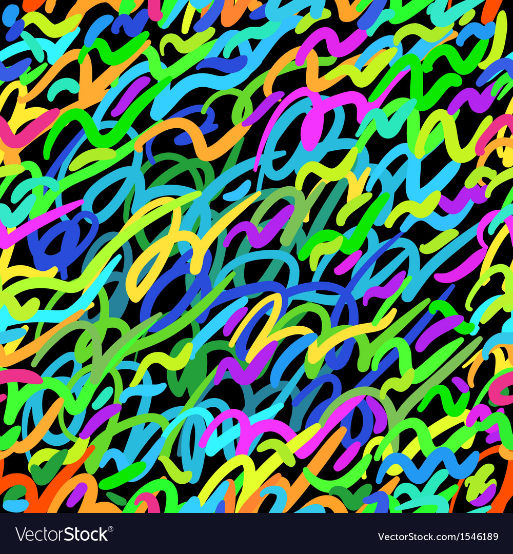 Colorful Scribble Pattern