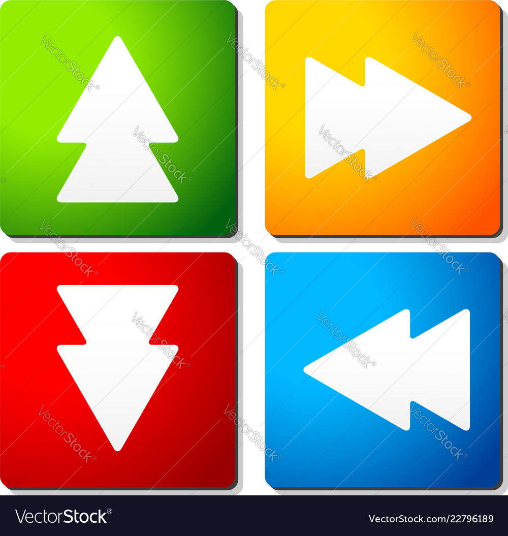 Double Arrows on Colored Squares