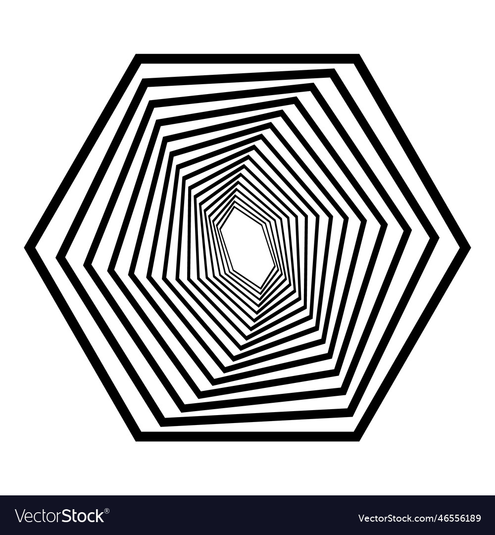 Dynamic hexagon shape