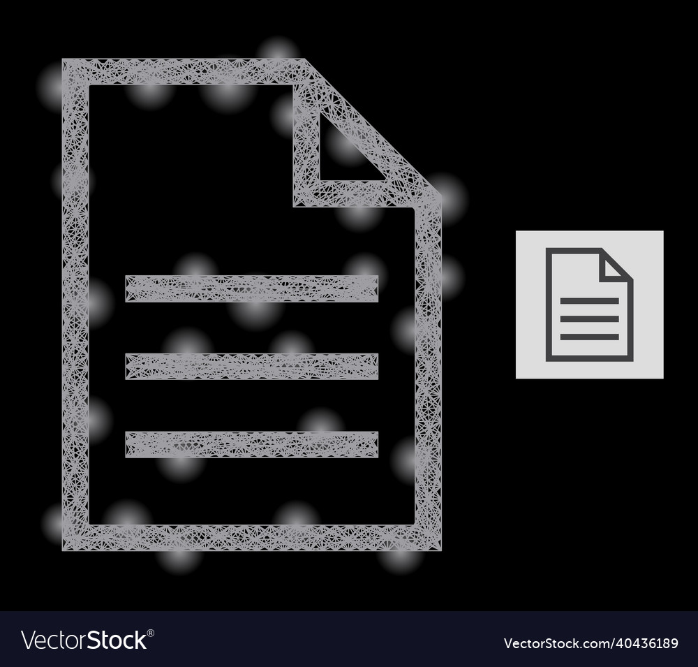 Majestic net mesh text page with glare spots vector image Majestic net mesh text page with glare spots