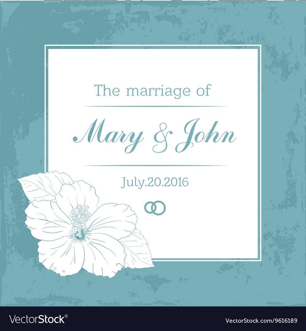 Marriage design template with custom names