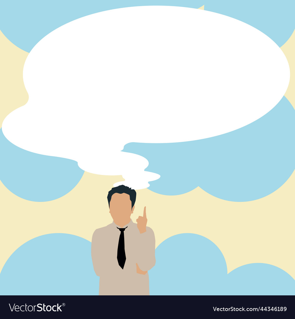 Presenter with conversation bubble showing new