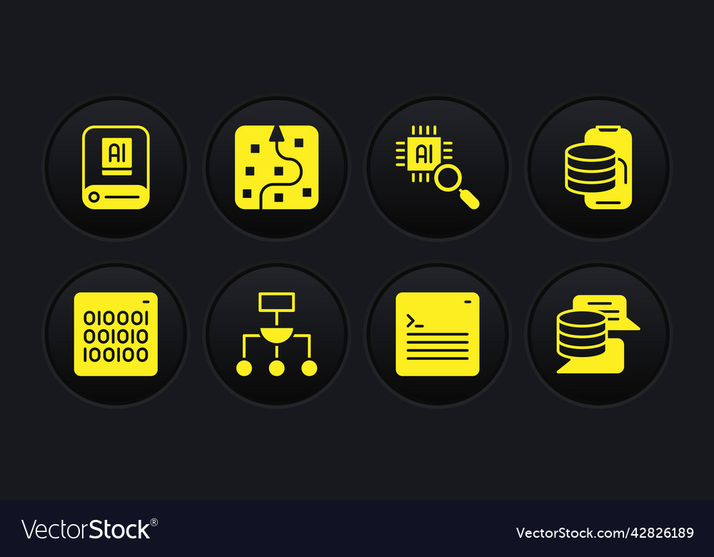 Binärcode Cloud Technologie Datenübertragung einstellen vector image Binärcode Cloud Technologie Datenübertragung einstellen