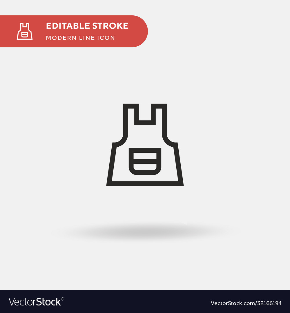 Apron simple icon symbol