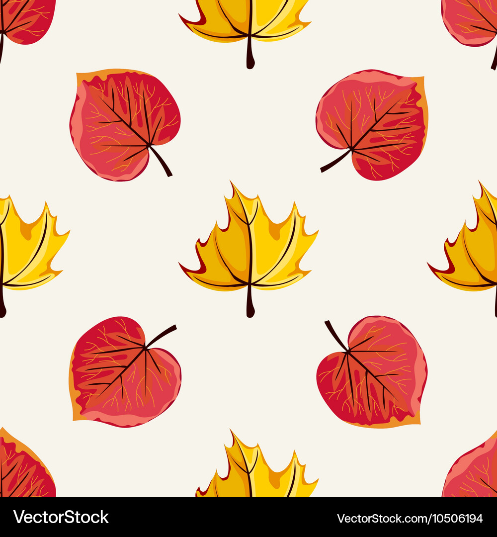 Autumn seamless pattern Royalty Free Vector Image