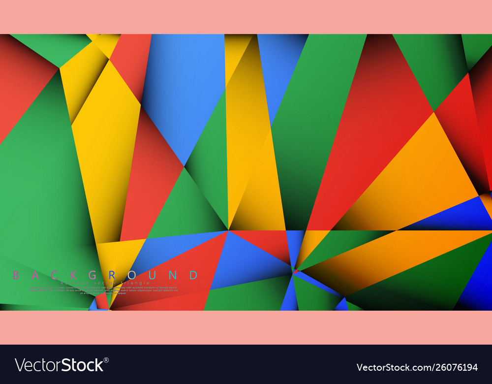 Background a triangle with combination vector image Background a triangle with combination