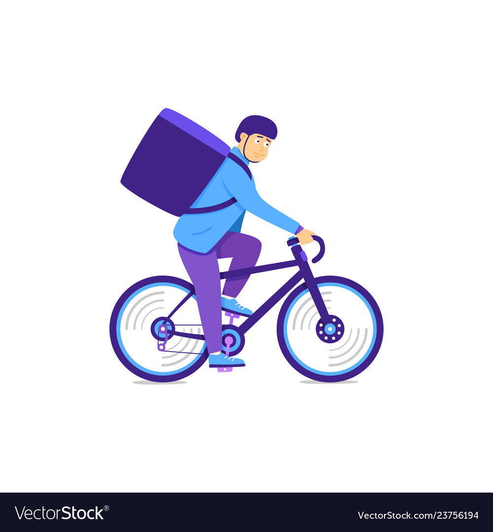 Bike Courier Lieferpakete