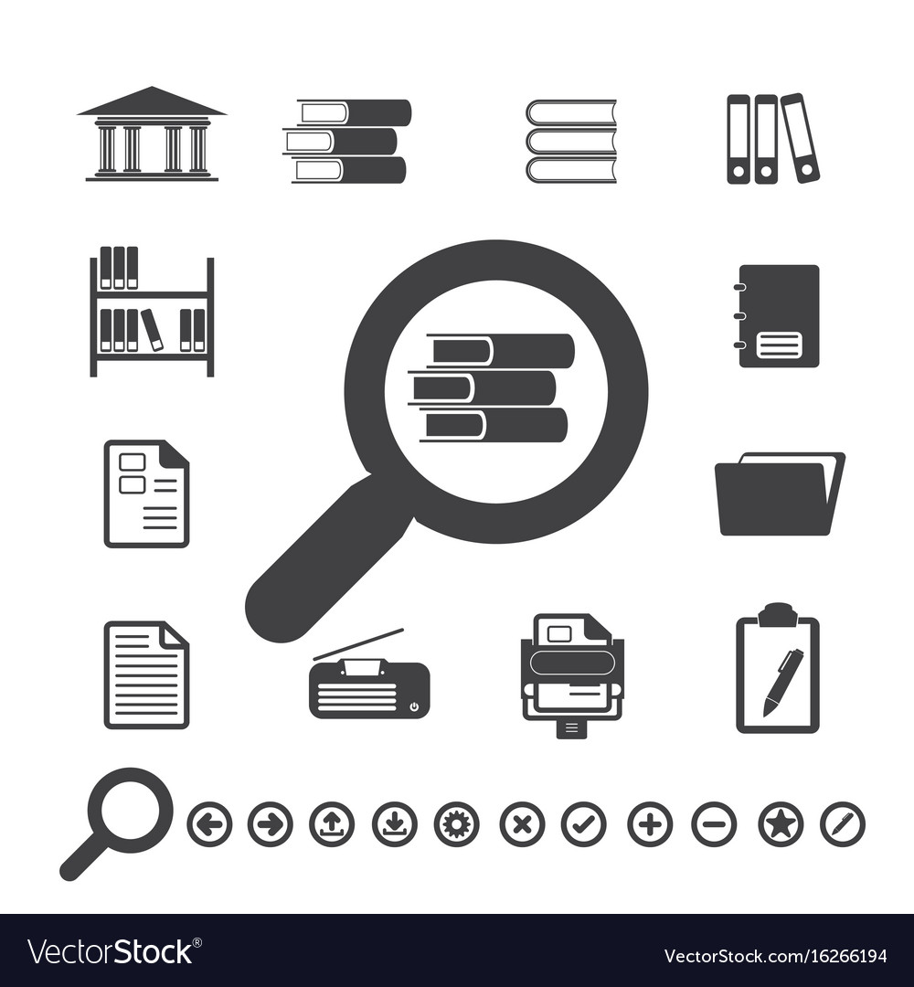 Document Icons - Library & File Collection