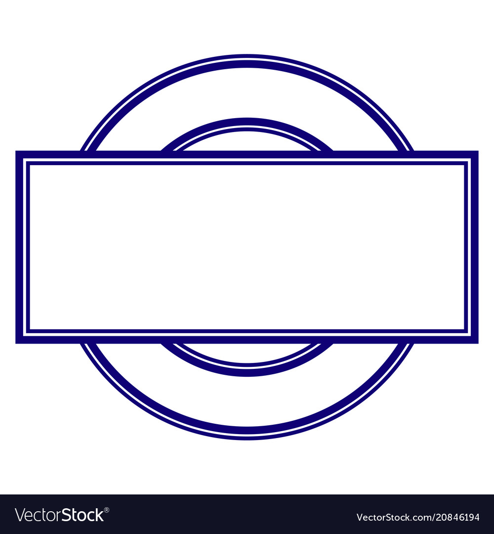 Double round and rectangle frame template