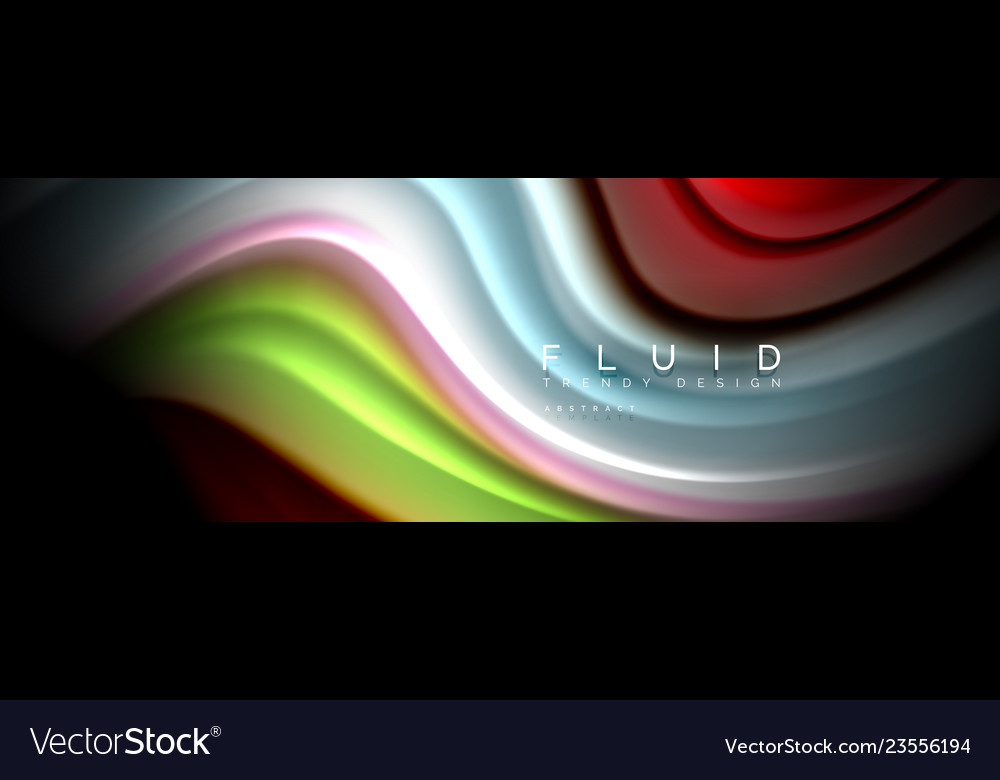 Fluid wave line background or pattern geometric vector image Fluid wave line background or pattern geometric
