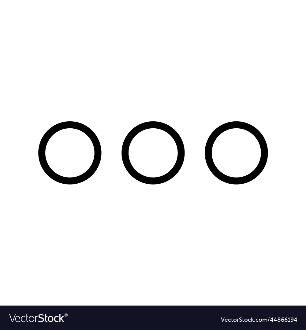 Navigation menu bar thin line icon