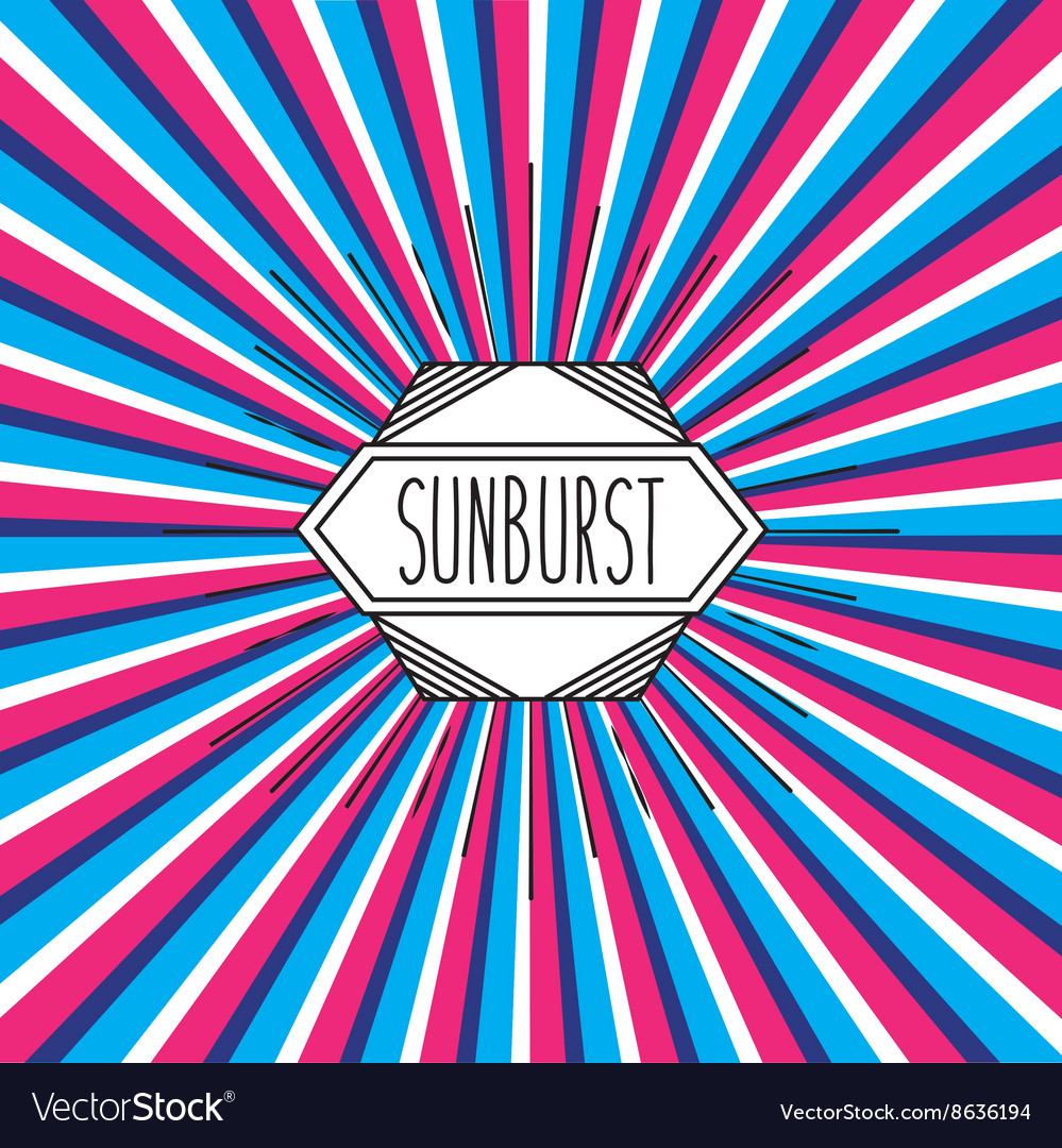 Sunburst frame design