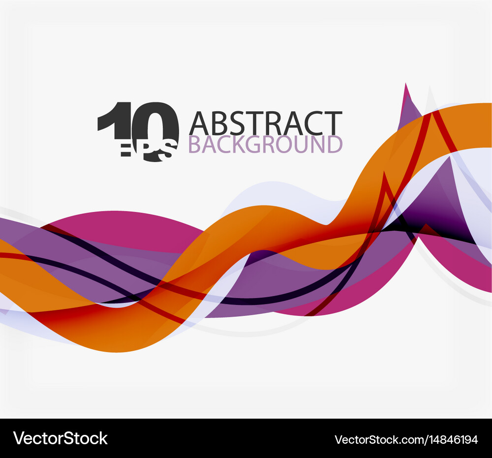 Wave lines abstract background Royalty Free Vector Image