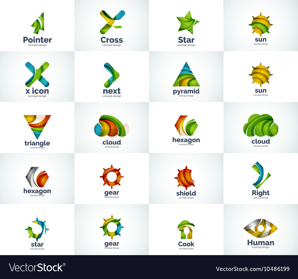 Abstract business logo collection