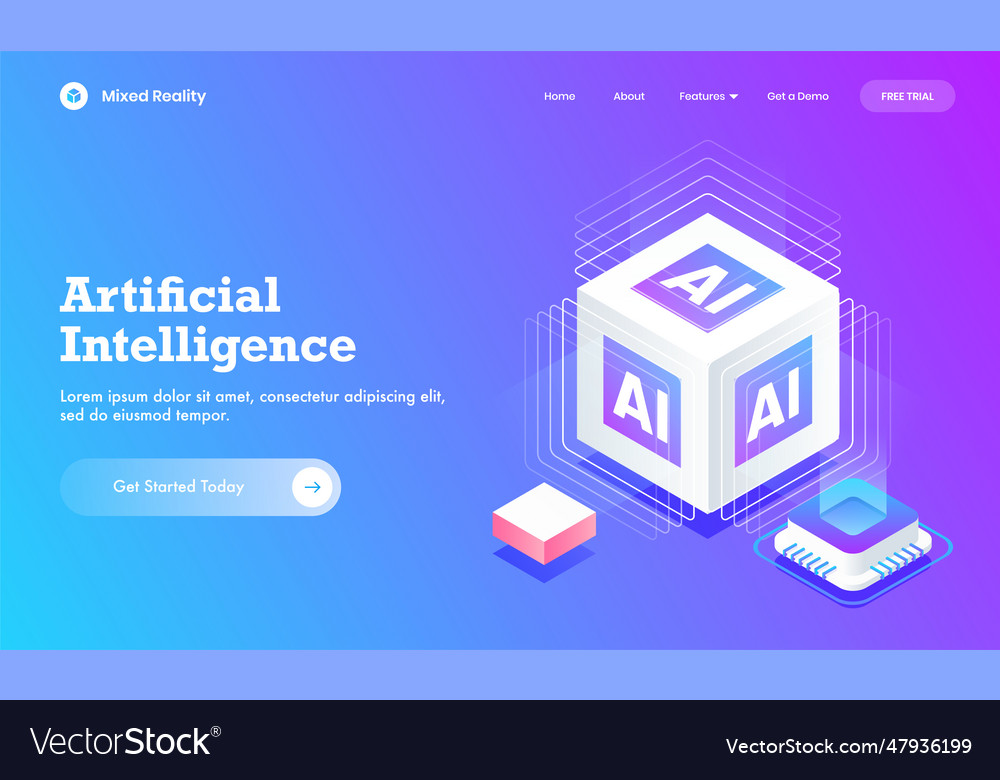 AI Cube Website Template