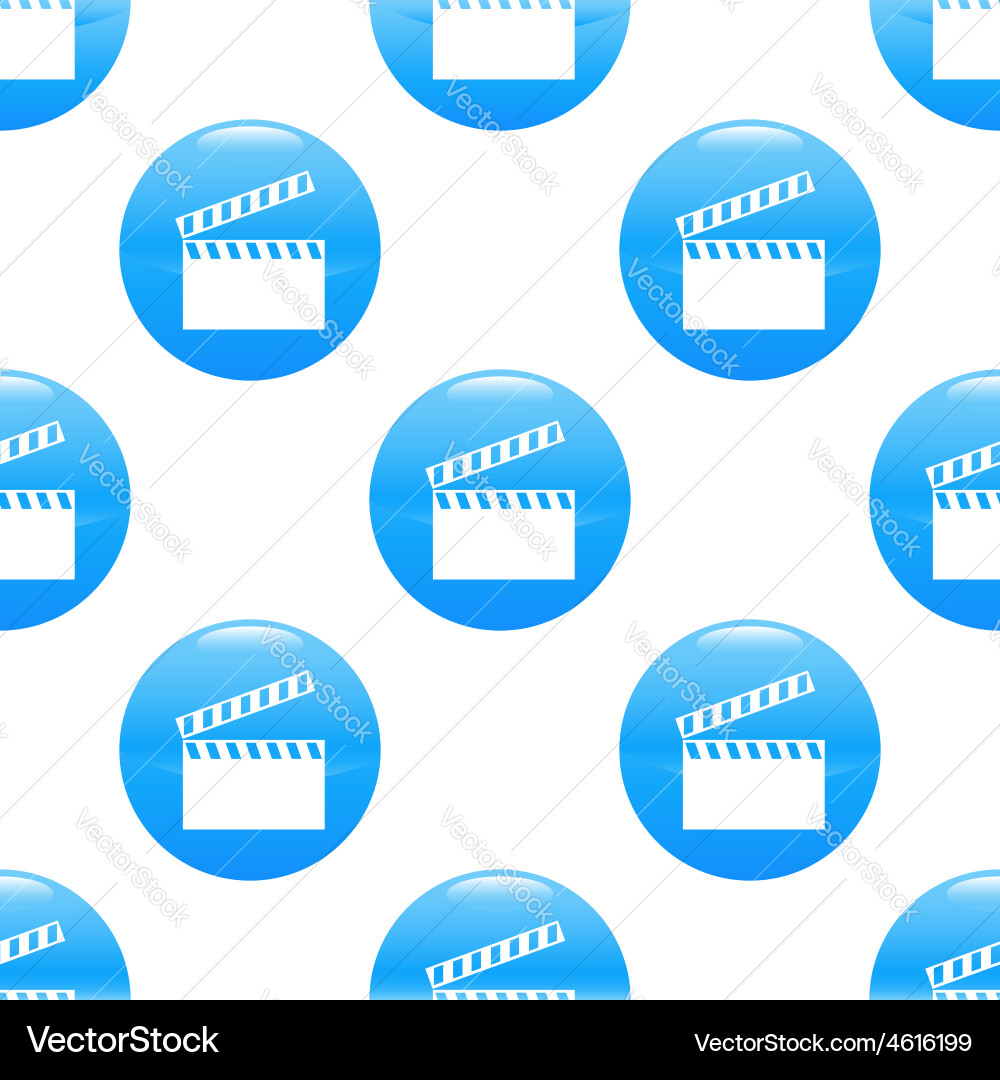 Clapperboard sign pattern Royalty Free Vector Image