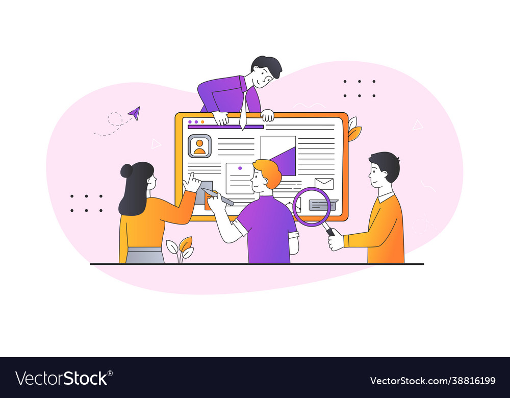 Design and development concept vector image Design and development concept