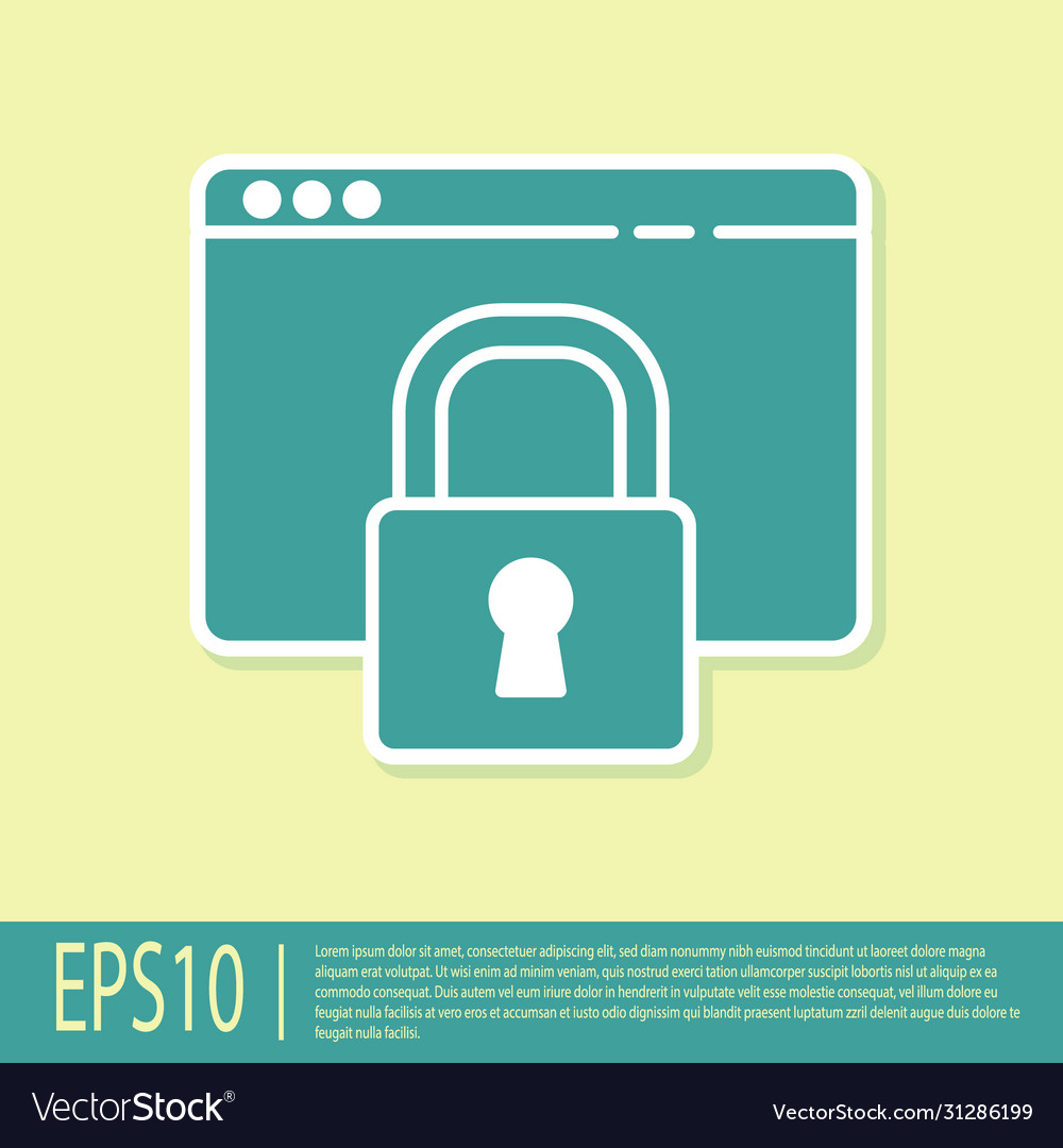 Green secure your site with https ssl icon vector image Green secure your site with https ssl icon