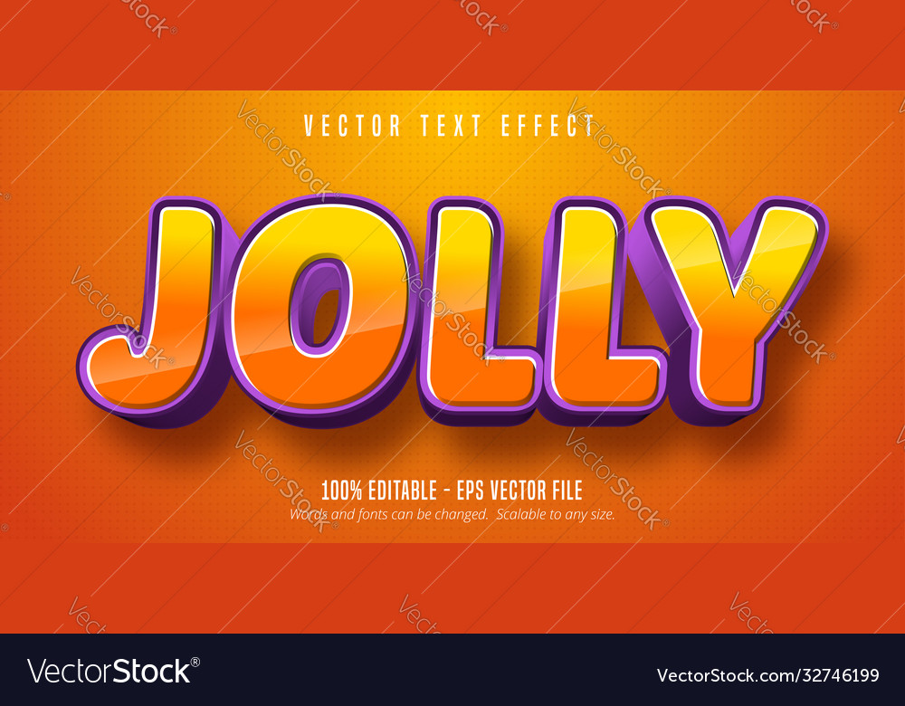 Jolly text 3d editierbare Wirkung