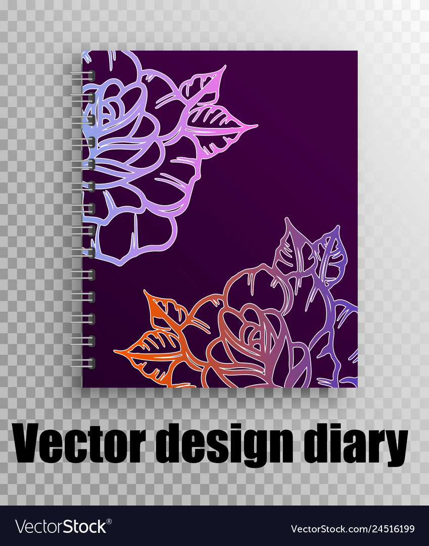 Module print notebook for records vector image Module print notebook for records