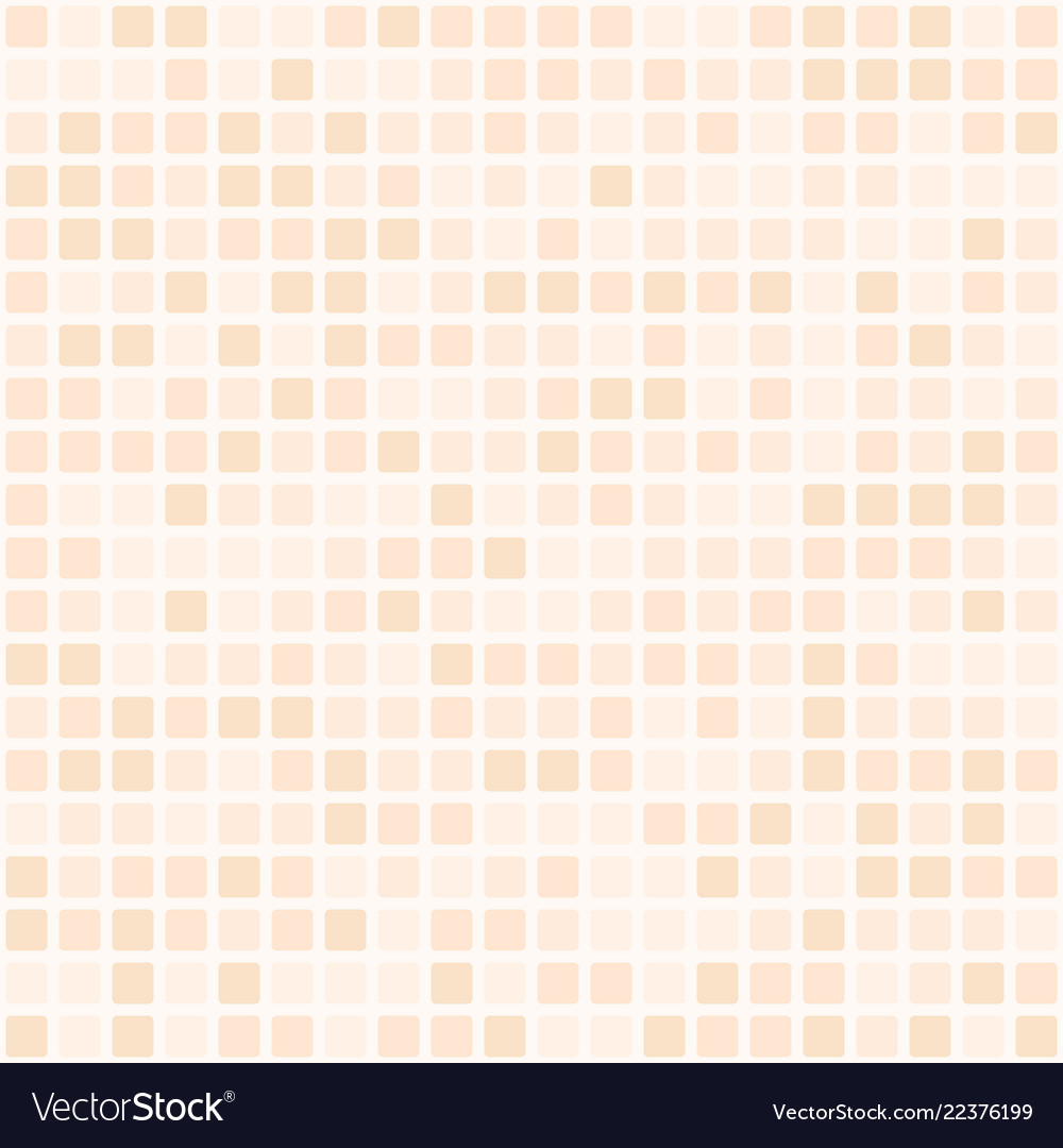 Peach rounded square pattern seamless background