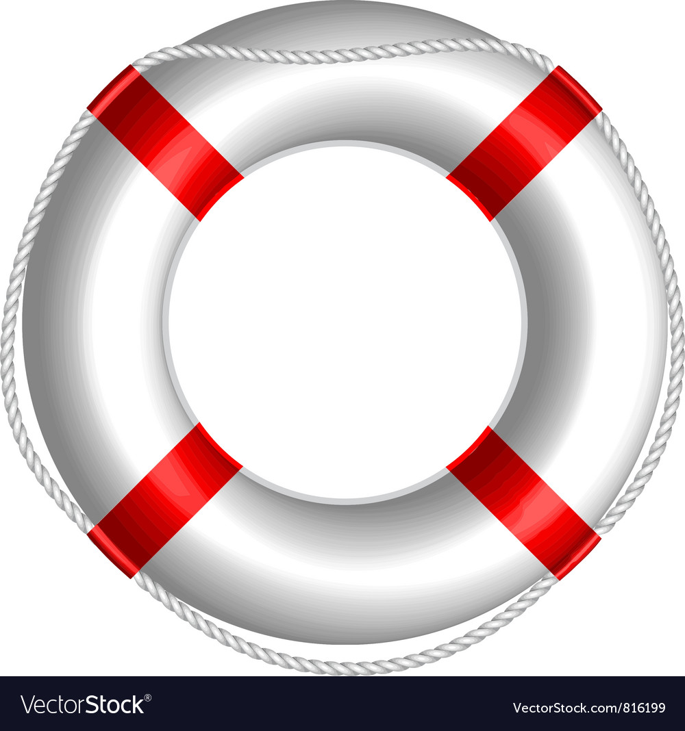 Rescue buoy Royalty Free Vector Image - VectorStock