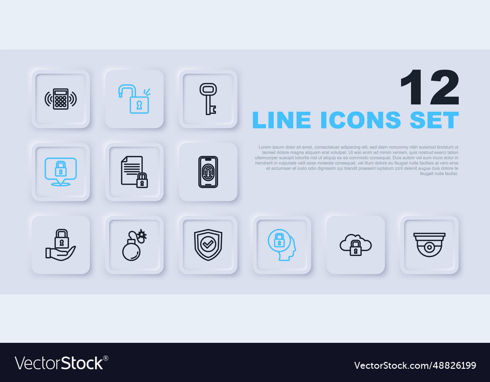 Set line cloud computing lock security camera