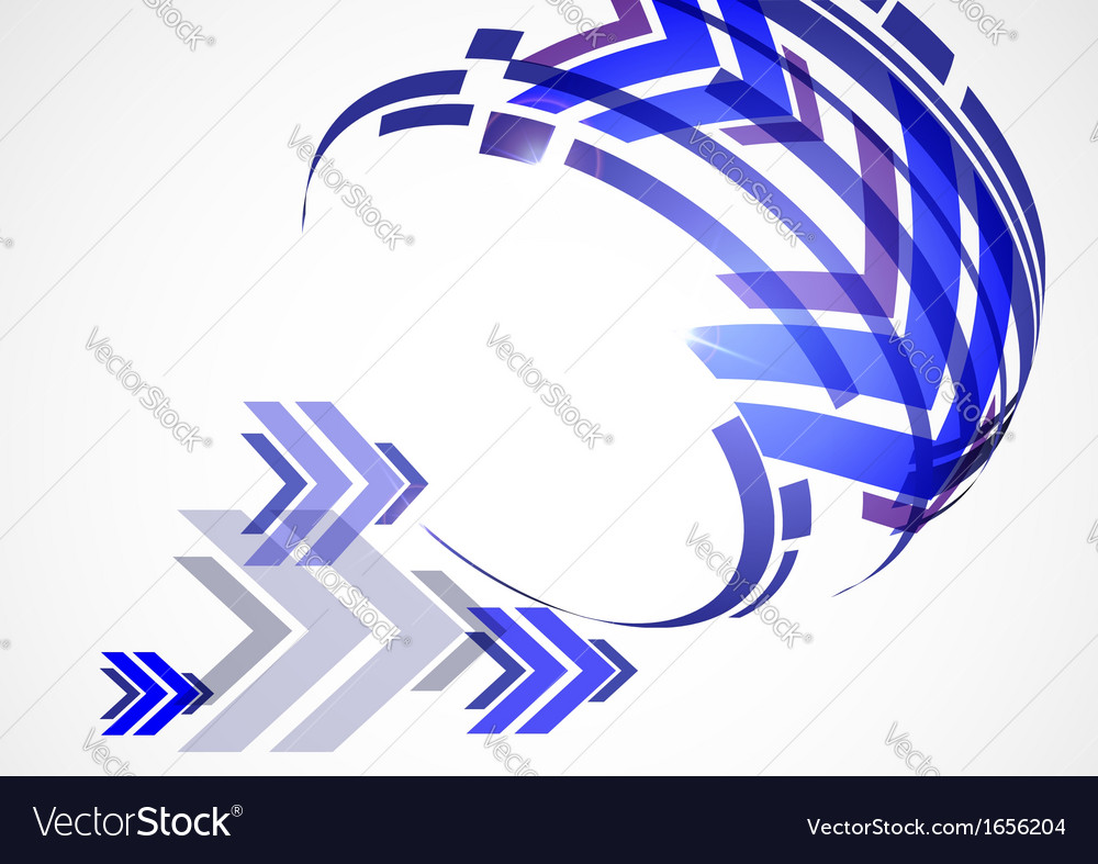 Arrow white background with place for your text