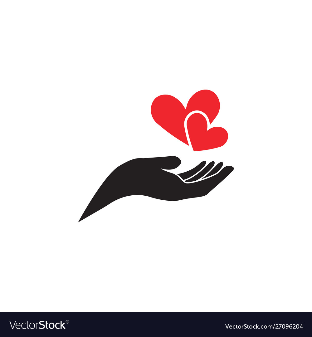 Care hand graphic design template isolated Vector Image