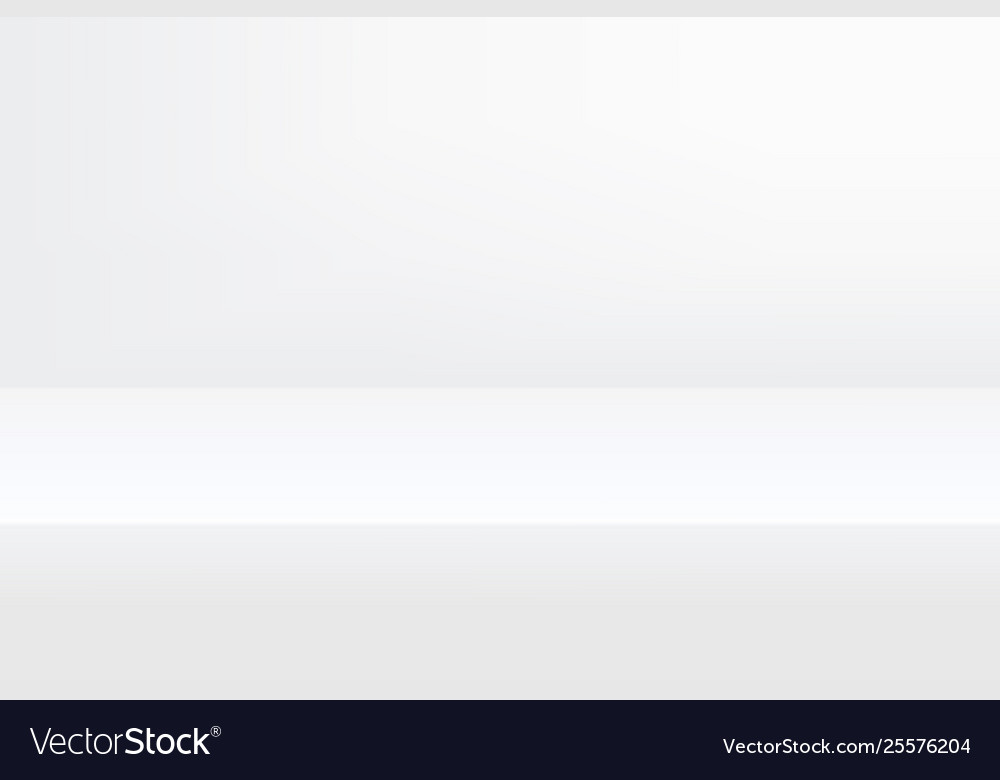 Empty studio white background for product display Vector Image