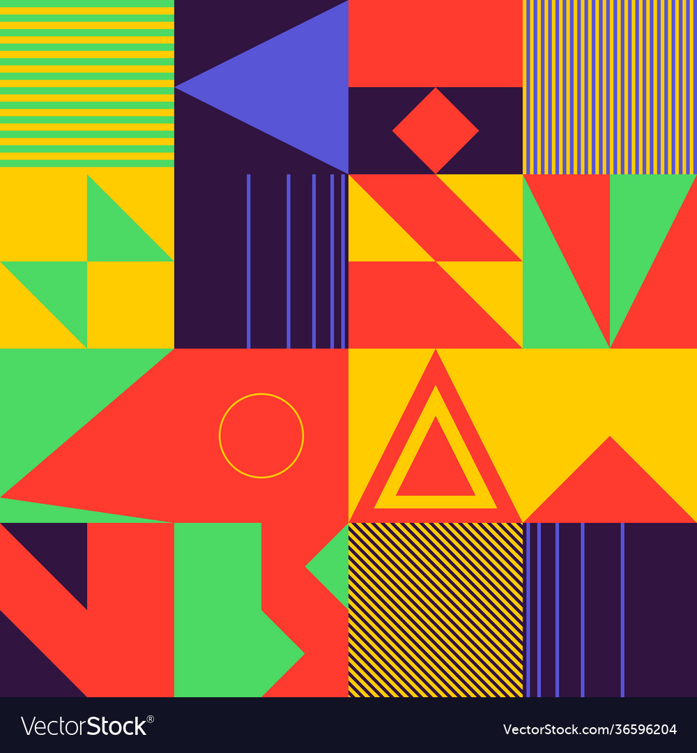 Neon abstract pattern design vector image Neon abstract pattern design