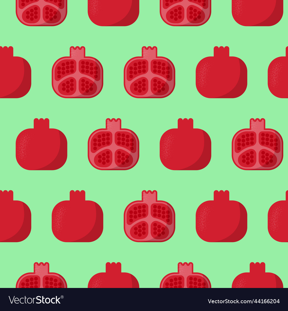 Seamless abstract pattern of pomegranate vector image Seamless abstract pattern of pomegranate