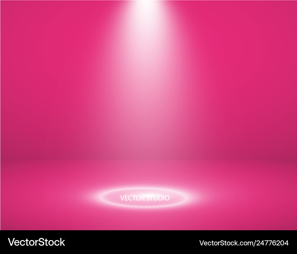 Studio background empty pink Royalty Free Vector Image