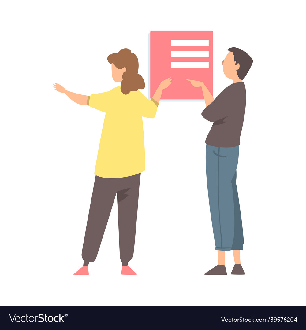 Ux or user experience designer creating product vector image Ux or user experience designer creating product